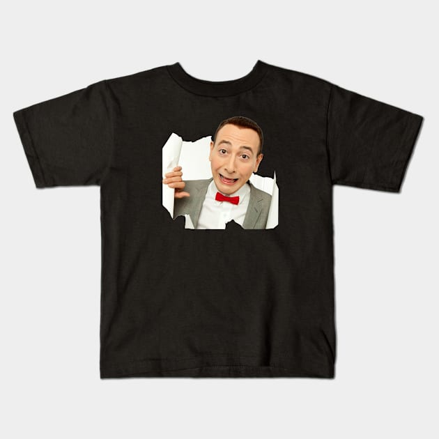 Pee Wee Herman  Whimsical Kids T-Shirt by BUKTU